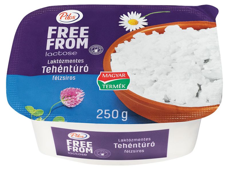 Pilos Laktózmentes tehéntúró, 250g,