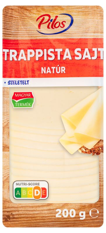Pilos Trappista sajt szeletelt, natúr , 200g