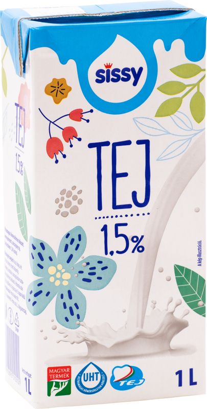 Sissy UHT tej 1,5% kupak n.